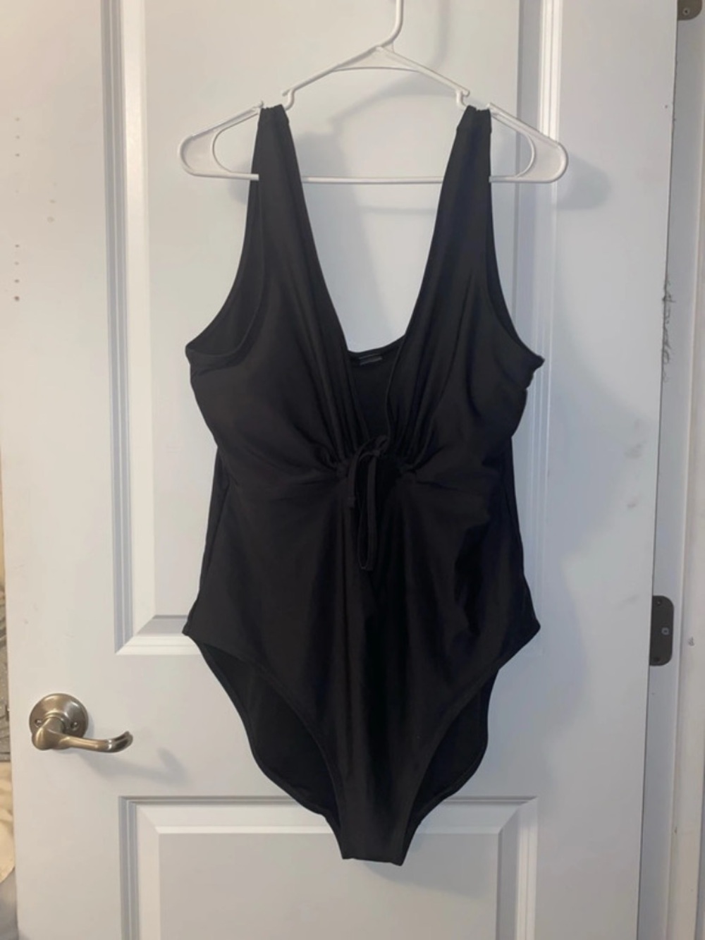 Old Navy Black One-Piece Swimsuit with Front Tie